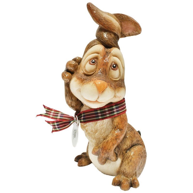 Фігурка-статуетка колекційна з кераміки, Англія, кролик «Джиммі», h-14,5 см від компанії Інтернет-магазин Present4you - фото 1