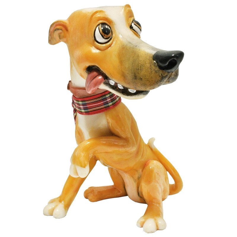 Фігурка-статуетка колекційна з кераміки, Англія, собачка «Сизли», h-12 см від компанії Інтернет-магазин Present4you - фото 1