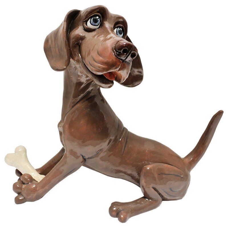 Фігурка-статуетка колекційна з кераміки, Англія, собачка «Веслі» h-19 см від компанії Інтернет-магазин Present4you - фото 1