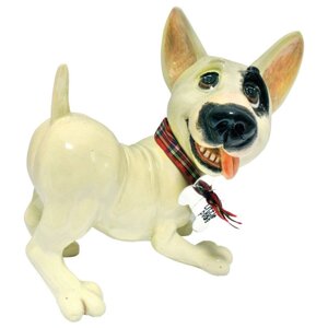Фігурка-статуетка колекційна з кераміки собачка англійська бультер'єр «Біллі» Англія h-12 см
