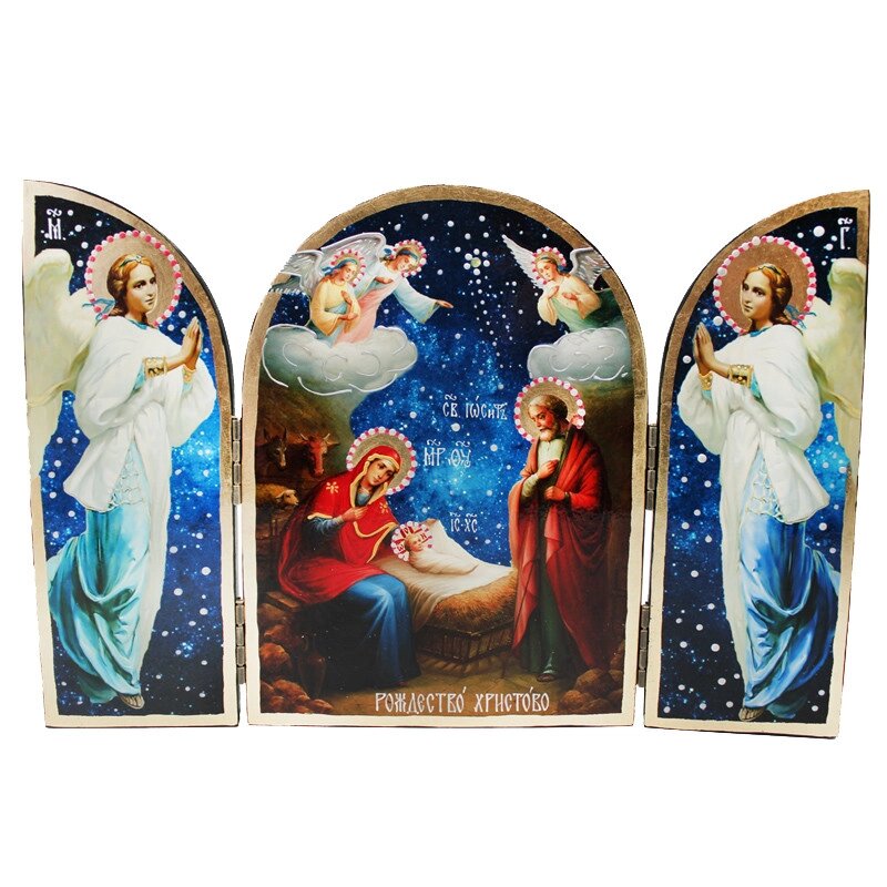 Ікона розкладна Різдво хрестово,33,5х22,5; 22,5х16,5 см (814-8001) від компанії Інтернет-магазин Present4you - фото 1
