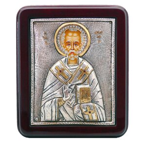 Икона «Святой Николай Чудотворец», 19х16 см.