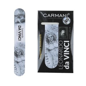 Магнітна закладка Carmani для книг Л. Да Вінчі «Вітрувіанська людина»3x10 см)