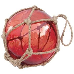 Морской сувенир стеклянный шар в сетке, красный, d-17,5 см., арт. 5838 Sea Club в Львовской области от компании Интернет-магазин Present4you