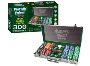 Набір для гри в покер Piatnic Pokeroffer 300 фішок, карти 2х55 листів (123-0222)