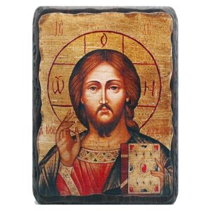 Дерев'яна ікона Христос Спаситель, 17х23 див.