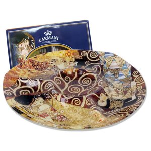 Стеклянная тарелка Г. Климт Carmani, d-29,5 см (198-8061)