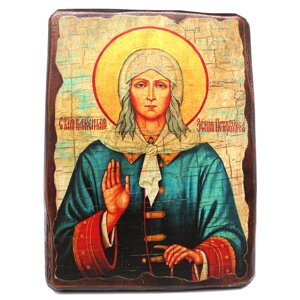 Дерев'яна ікона Свята блаженна Ксенія Петербурзька,17х23 см (814-2043)