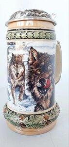 Кухоль для пива Artina «Вовки. Вдале полювання» (h-19,5 см, 500 мл)