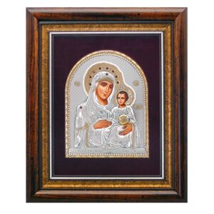 Єрусалимська ікона Божої Матері Silver Axion, 26х22 см (813-1128)
