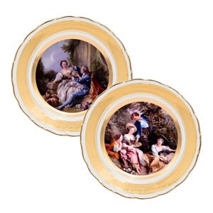 Набір декоративних тарілок «Класика Бароко» Gloria, 2 шт., d-25 см (264-2509A)