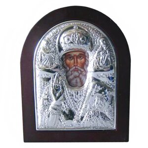 Ікона Микола Угодник 8,7х7,1х1,2 см (466-1190)