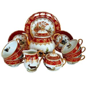 Чайний сервіз «Мисливський» 15 предметів (199-1233)