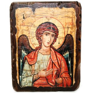 Дерев'яна ікона Архангел Михайло, 17х13 см (814-1002)