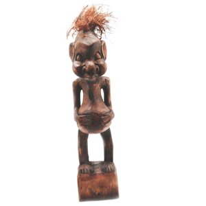 Статуетка з дерева « Абориген хлопчик Асмат » Індонезія, h-35 см