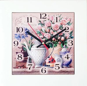 Панно - годинник "Прованс. Троянди" (28х28 см)