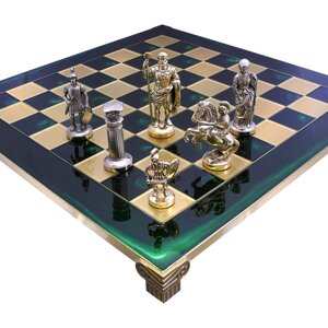 Шахи «Римляни» Manopoulos, зелені, 44х44 см (088-1102S)
