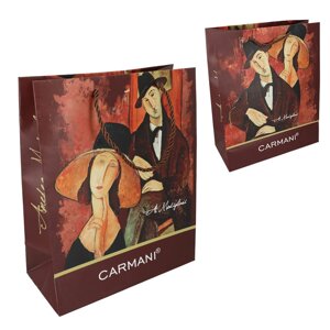 Подарунковий пакет Carmani А. Модільяні великий (40x30x15 см) (033-1921)