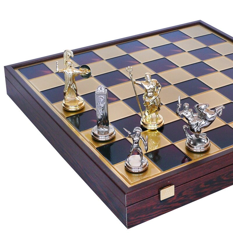 Шахи «Посейдон» червоні, Manopoulos, 47,5x47,5 см (088-1905SK) від компанії Інтернет-магазин Present4you - фото 1