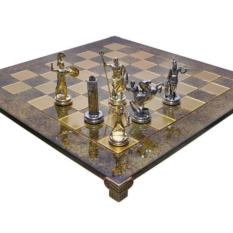 Шахи «Посейдон», коричневі, Греція, MANOPOULOS 54х54 см (088-1902S) від компанії Інтернет-магазин Present4you - фото 1