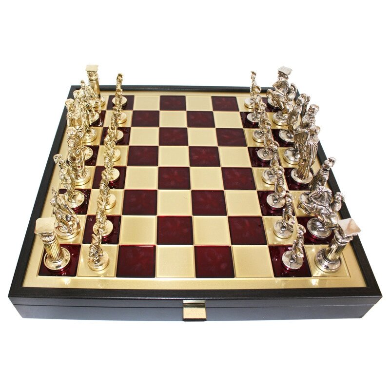 Шахові "римляни", червоний, Манопулос, 40х40 см (088-1104SK) від компанії Інтернет-магазин Present4you - фото 1