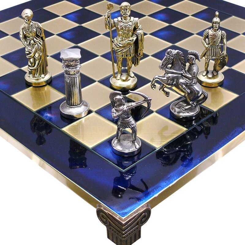 Шахові "римляни", сині, 44x44 см. від компанії Інтернет-магазин Present4you - фото 1