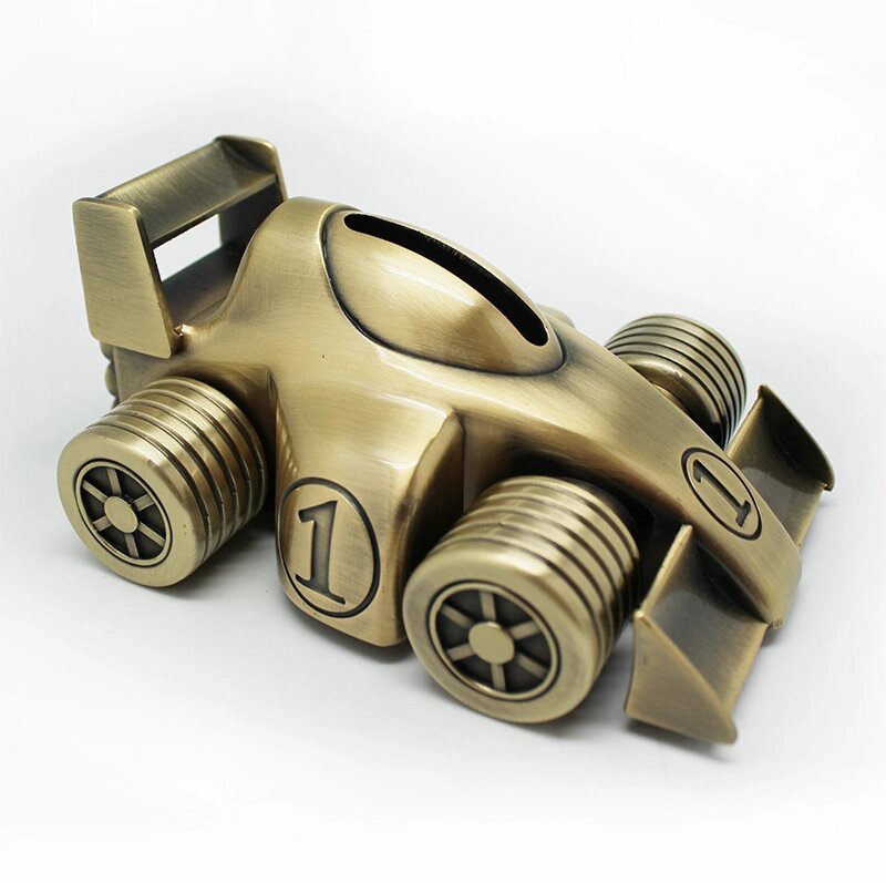 Скарбничка металева «Автомобіль», h-5,5x8x12 см від компанії Інтернет-магазин Present4you - фото 1