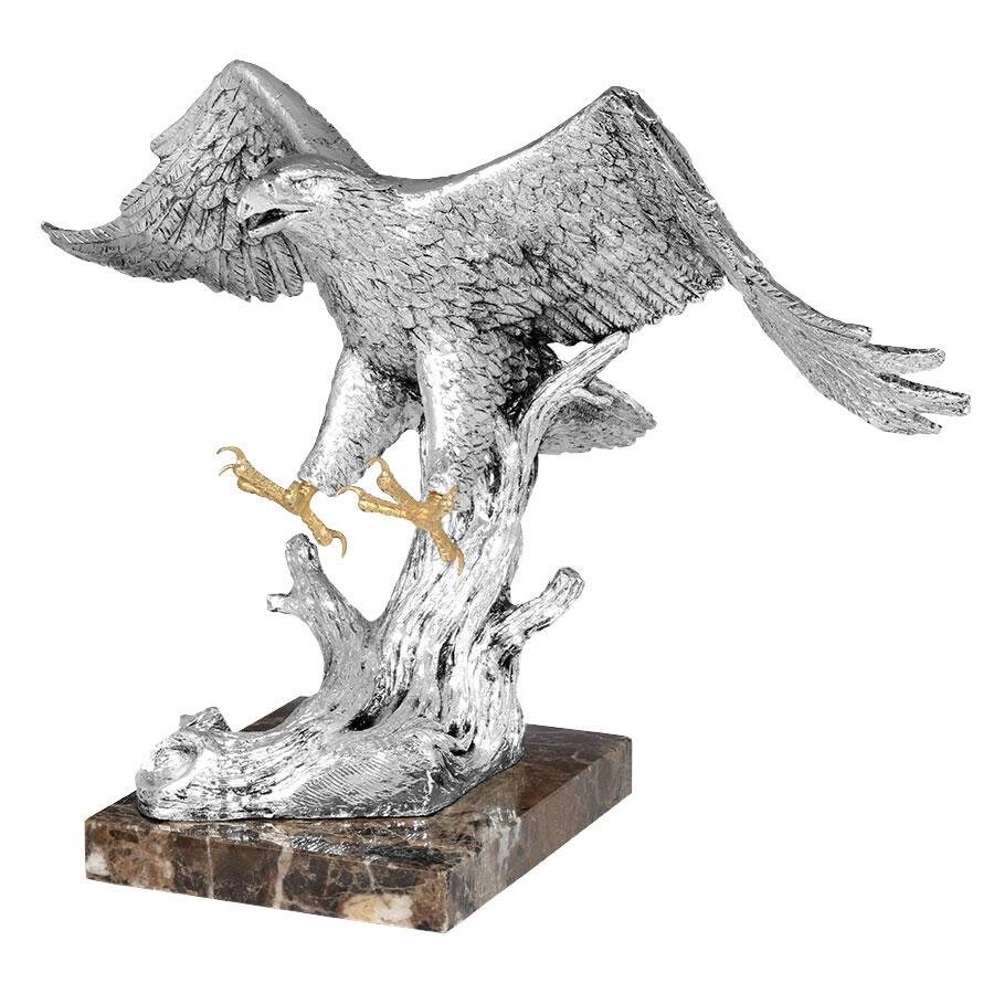 Скульптура із кераміки посріблена Anglada «Орел» 32х22х55 див. від компанії Інтернет-магазин Present4you - фото 1