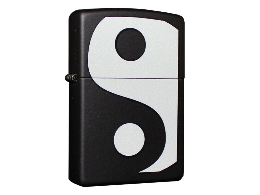 Запальничка Zippo BLACK MATTE, YING YANG 24472 від компанії Інтернет-магазин Present4you - фото 1