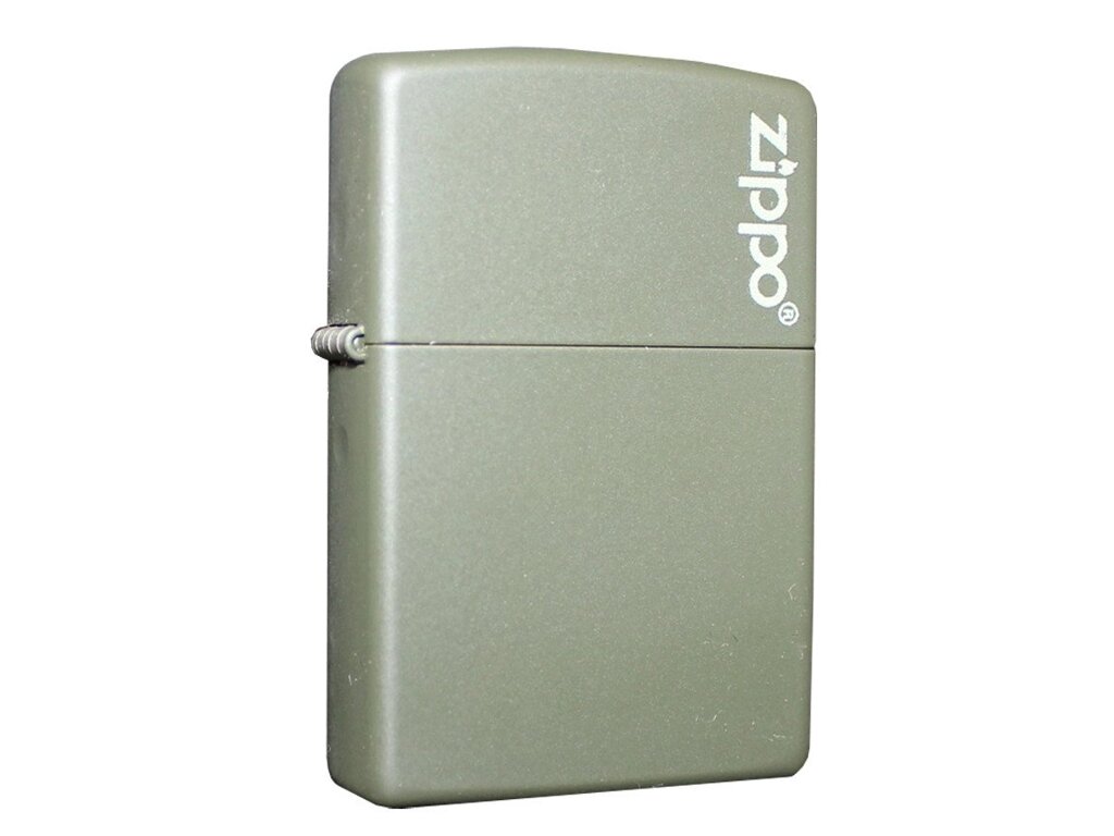 Запальничка Zippo Green Matte With Logo 221ZL від компанії Інтернет-магазин Present4you - фото 1