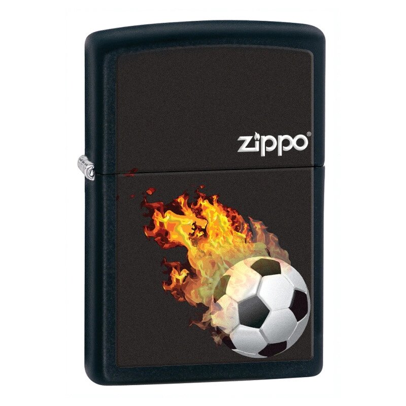 Запальничка Zippo Soccer Black Matte 28302 від компанії Інтернет-магазин Present4you - фото 1