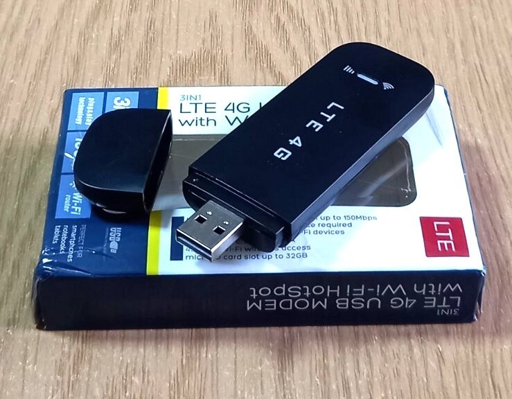 4G LTE/3G/2G USB Wi-Fi модем роутер H760UFI-2514 (В1/В3), 150 Мбіт/с, Plug & Play, чорний від компанії ПО СПЕЦАНТЕННИ Зв'язок без перешкод! - фото 1