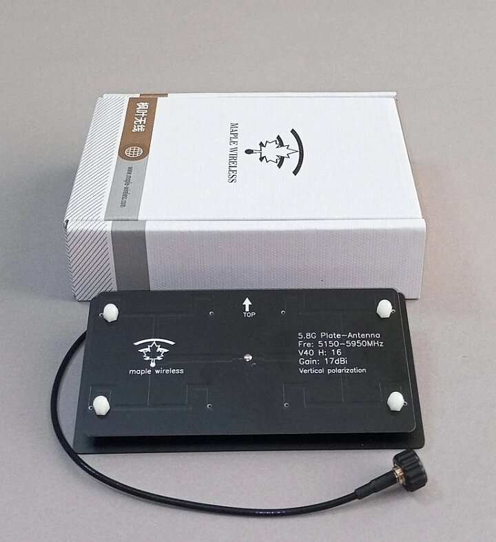 Антена 5.8G 17 dBi 50 Вт пластинчаста Maple Wireless AAT/Manual, For FPV Monitor, RP SMA від компанії ПО СПЕЦАНТЕННИ Зв'язок без перешкод! - фото 1