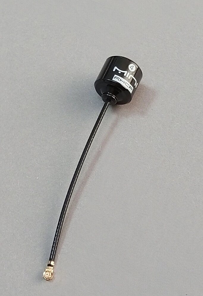 Антена 5.8G FPV 2.8 dBi Lollipop Mini 4 RHCP UFL Black, 85 мм від компанії ПО СПЕЦАНТЕННИ Зв'язок без перешкод! - фото 1