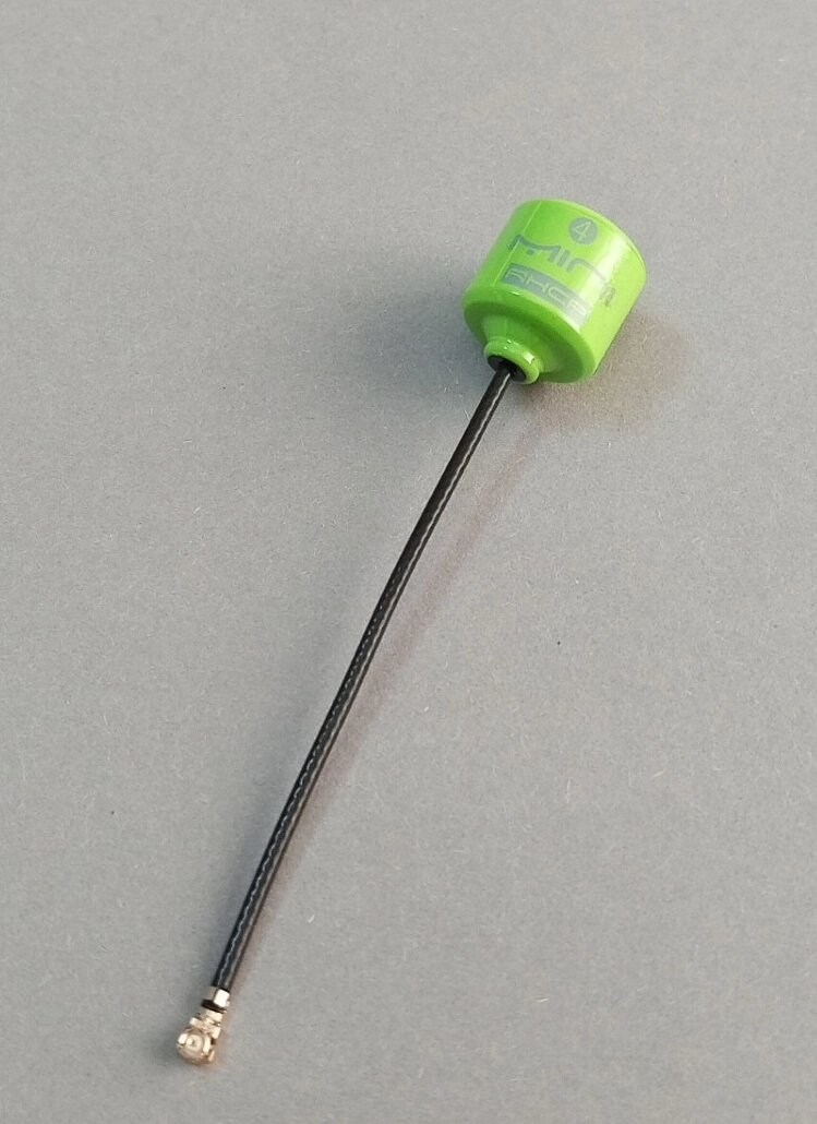 Антена 5.8G FPV 2.8 dBi Lollipop Mini 4 RHCP UFL Green, 85 мм від компанії ПО СПЕЦАНТЕННИ Зв'язок без перешкод! - фото 1