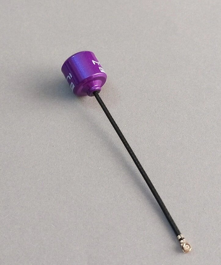 Антена 5.8G FPV 2.8 dBi Lollipop Mini 4 RHCP UFL Purple, 85 мм від компанії ПО СПЕЦАНТЕННИ Зв'язок без перешкод! - фото 1