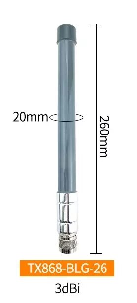 Антена 868 МГц 3 dBi 50W TX868-BLG-26 водонепроникна, N-male роз`єм від компанії ПО СПЕЦАНТЕННИ Зв'язок без перешкод! - фото 1