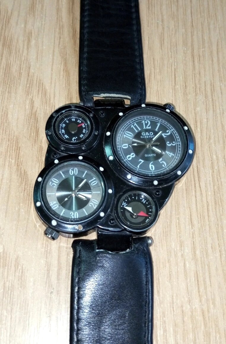 Б/у годинник наручний чоловічий G & D GLE & VDO від компанії ПО СПЕЦАНТЕННИ Зв'язок без перешкод! - фото 1