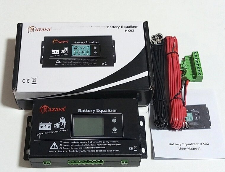 Балансир еквалайзер з дисплеєм MAZAVA HX02, для одноелементних батарей будь-яких типів 7-18 вольт від компанії ПО СПЕЦАНТЕННИ Зв'язок без перешкод! - фото 1
