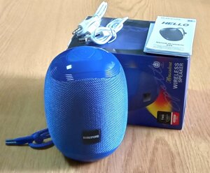 FM радіо портативна акустика BOROFONE Miraculous sports wireless speaker IPX5 BR6 BT5.0, TWS AUX, TF, USB, синя