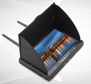 FPV монітор-приймач 7" LCD 800х480, 5.8G, 40CH, без функції відеореєстратора DVR, 2000 мАг, для мультикоптера FPV