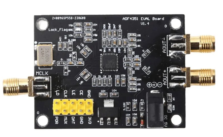 Генератор джерело сигналів 35MHz-4,4CHz ADF4351, 5V, SMA-female, модуль з фазовим автопідстроюванням частоти від компанії ПО СПЕЦАНТЕНИ Зв'язок без перешкод! - фото 1