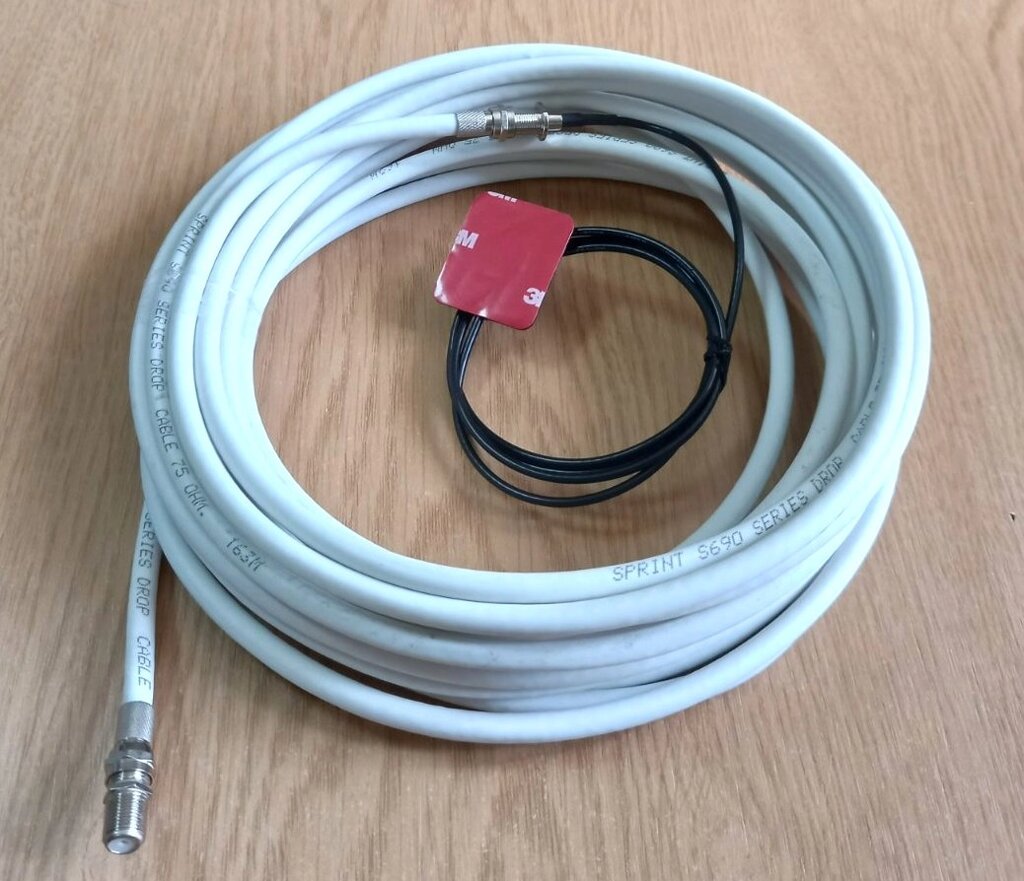 Комплект кабелю для пасивного ретранслятора з F-female (мама) роз'ємом 10 м від компанії ПО СПЕЦАНТЕННИ Зв'язок без перешкод! - фото 1