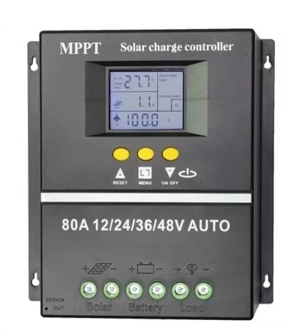 Контролер 80A MPPT 12V 24V 36V 48V Auto, LCD дисплей, max. PV 100V DC, 7 режимів роботи, SY-SLCD-80 від компанії ПО СПЕЦАНТЕННИ Зв'язок без перешкод! - фото 1