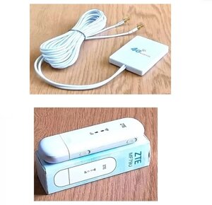 Модем 4ж MIMO USB wi-fi ZTE MF79U з MIMO антеною 2G/3G/4G LTE 791-2690 мгц 2хts9 2.8 дб