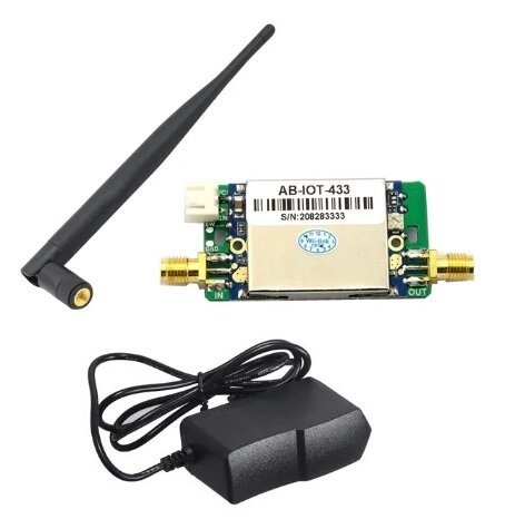 Модуль 420-480MHz LoRa з радіатором, Signal Booster Transmit Receive Two-Way Power з блоком живлення та антеною від компанії ПО СПЕЦАНТЕННИ Зв'язок без перешкод! - фото 1