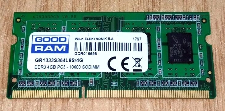 Пам'ять оперативна Goodram SODIMM DDR3-1333 4096MB PC3-10600 (GR1333S364L9S/4G) для ноутбуків від компанії ПО СПЕЦАНТЕННИ Зв'язок без перешкод! - фото 1