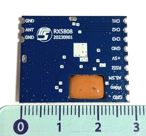 Модуль 4900-6060 МГц RX5808, SPI управління, бездротовий аудіо-відео приймальний модуль 5 В 170 мА