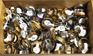 Набір кілець від 17 до 22 розмірів, 78 шт.