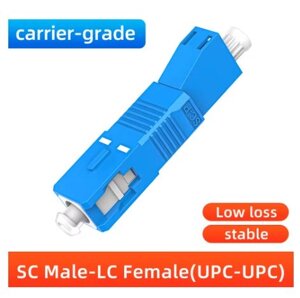 Оптико-волоконний перехідник SC/UPC-male to LC/UPC-female, одномодовий адаптер FTTH